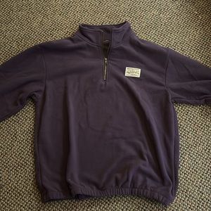 Vintage Purple Zip-Up Sweater, Men’s Large